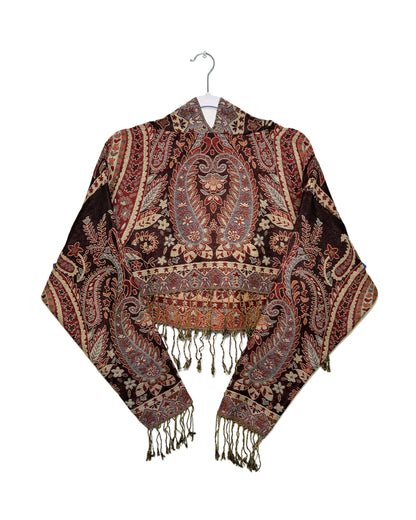 Cropped Pashmina Hoodie