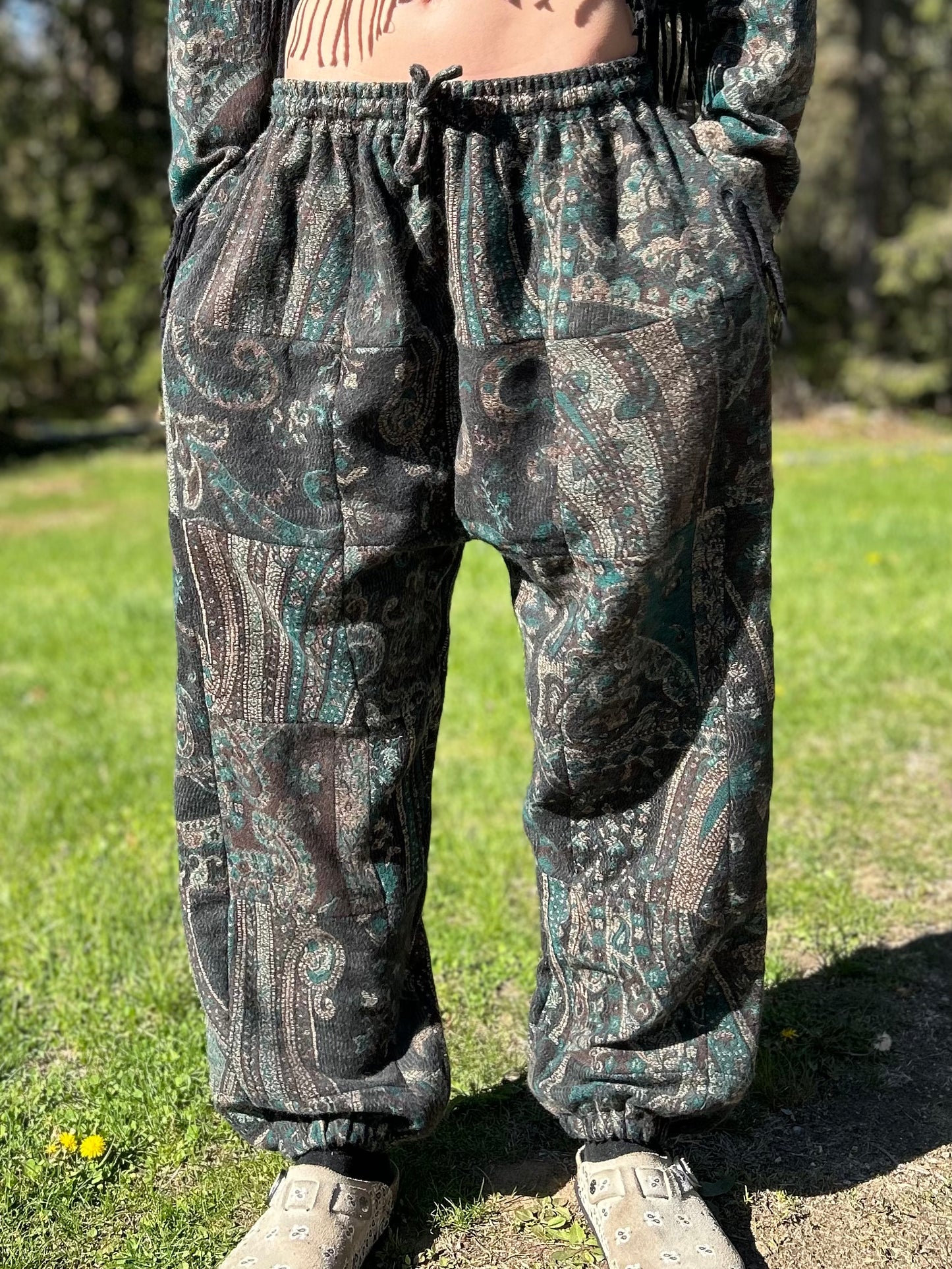 Patchwork Harem Pants