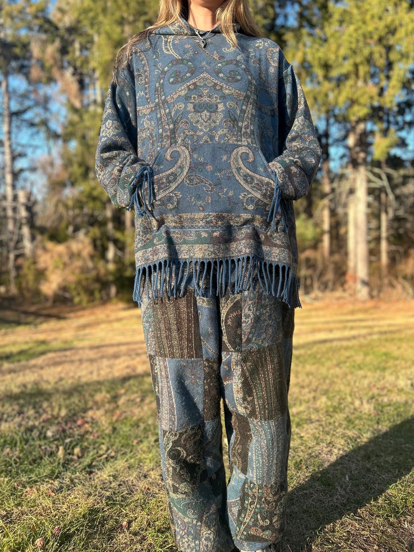 Patchwork Harem Pants