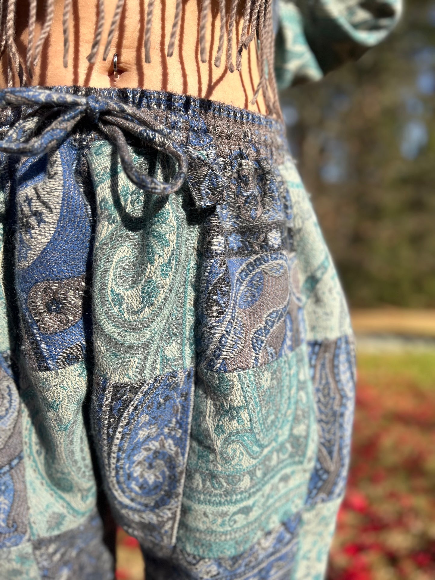 Patchwork Harem Pants