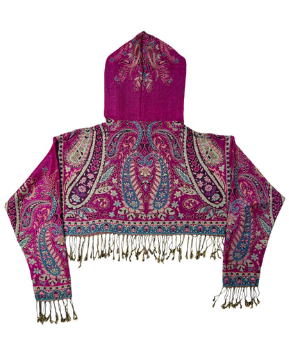 Cropped Pashmina Hoodie