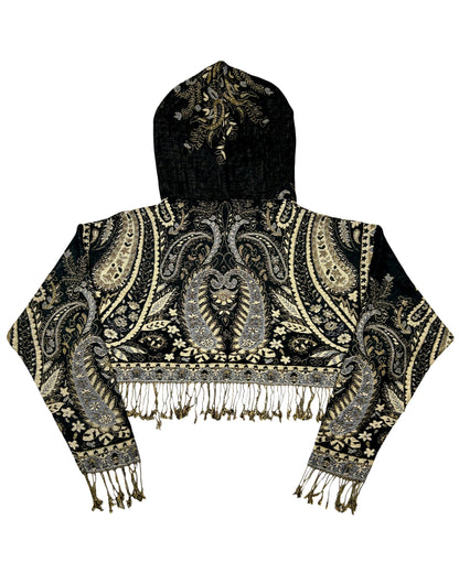 Cropped Pashmina Hoodie
