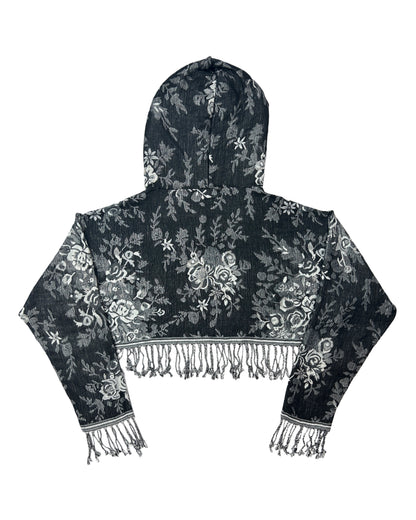 Cropped Pashmina Hoodie