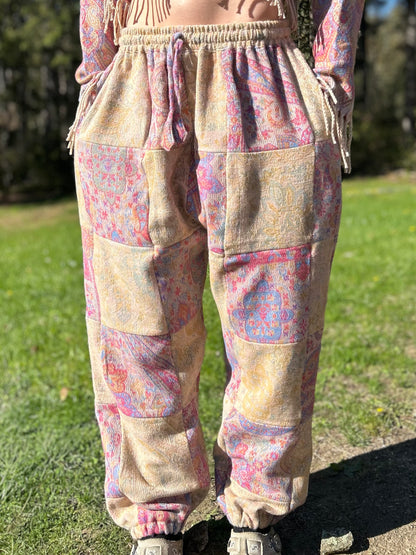 Patchwork Harem Pants