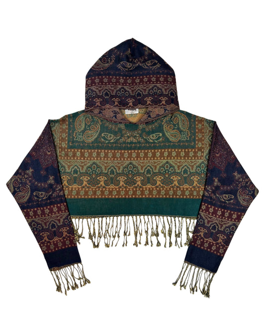 Cropped Pashmina Hoodie