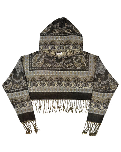 Cropped Pashmina Hoodie