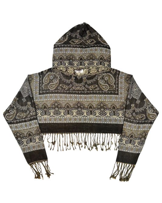 Cropped Pashmina Hoodie