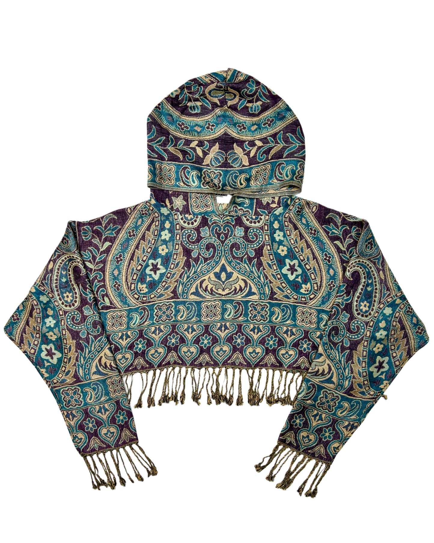 Cropped Pashmina Hoodie