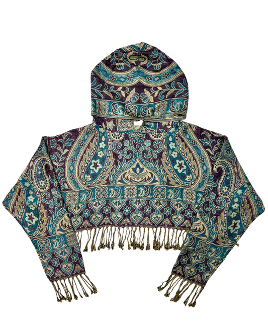 Cropped Pashmina Hoodie