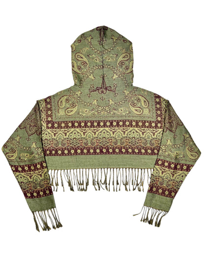 Cropped Pashmina Hoodie
