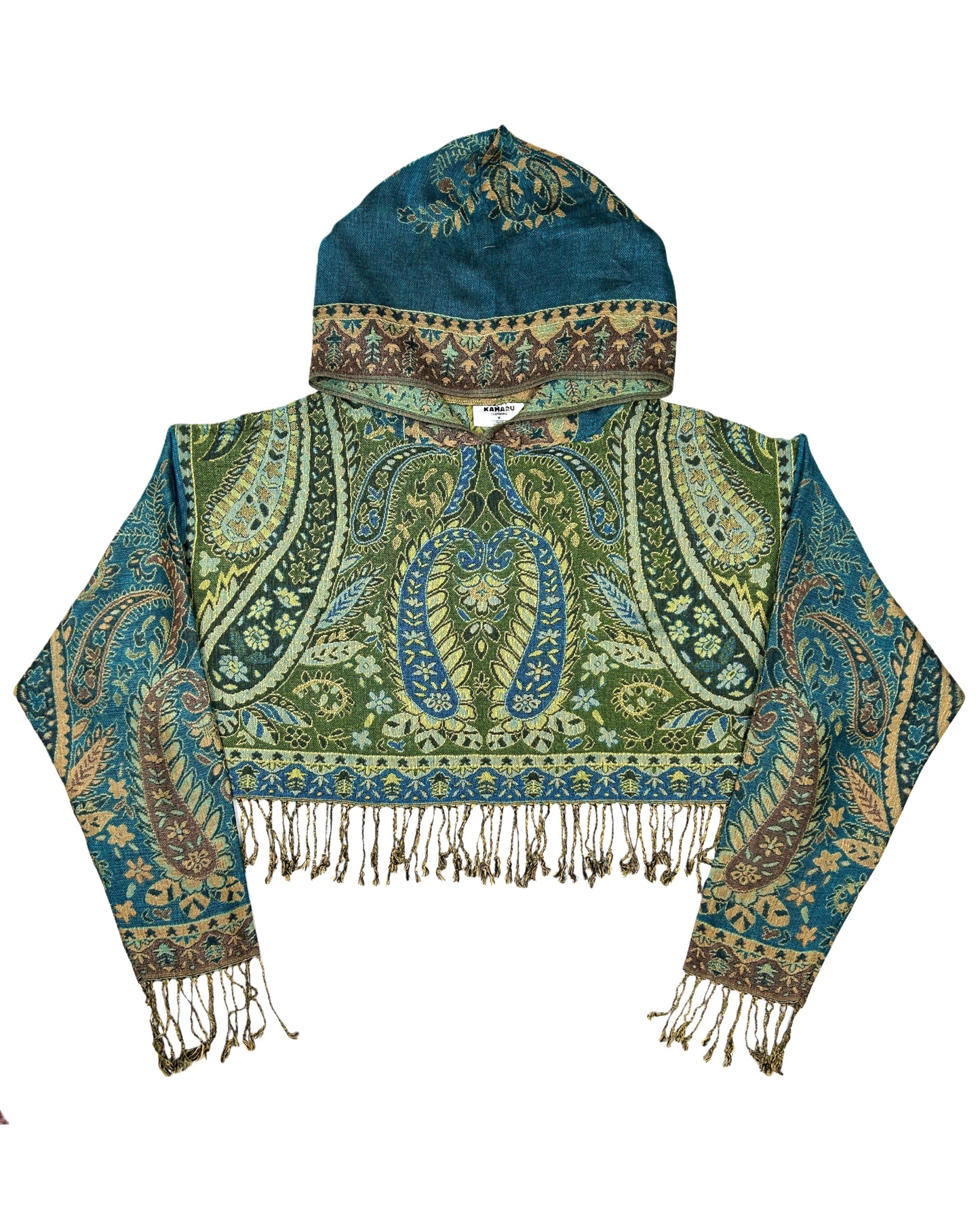 Cropped Pashmina Hoodie
