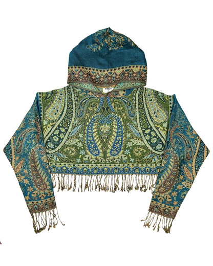 Cropped Pashmina Hoodie
