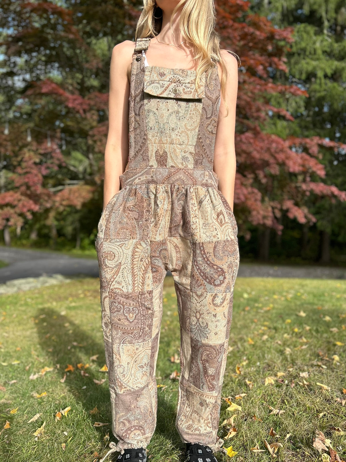 Patchwork Overalls