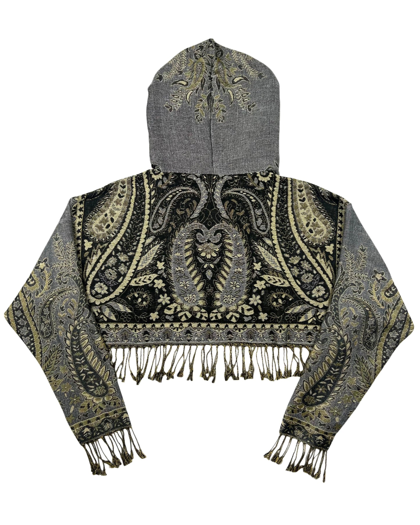 Cropped Pashmina Hoodie