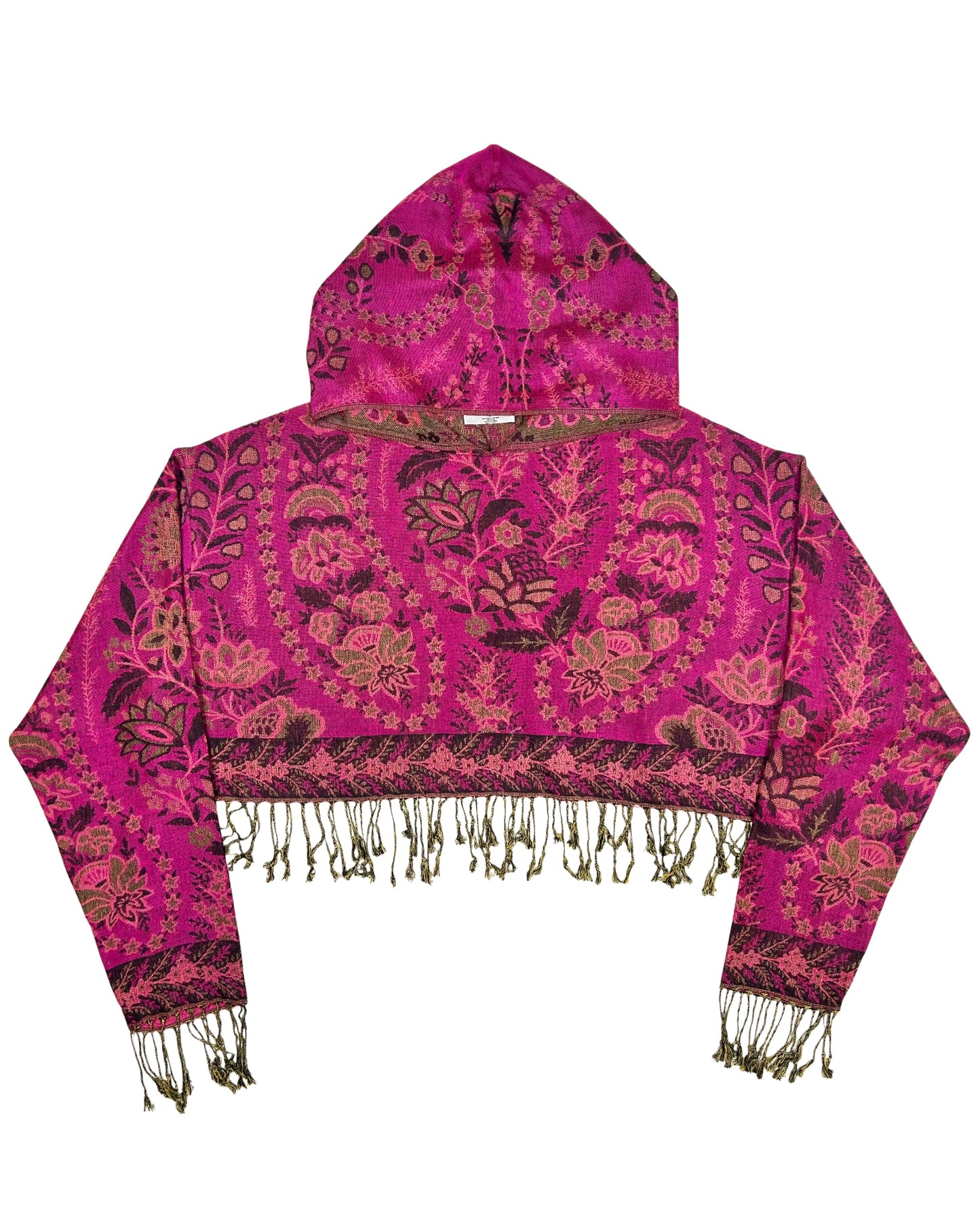 Cropped Pashmina Hoodie