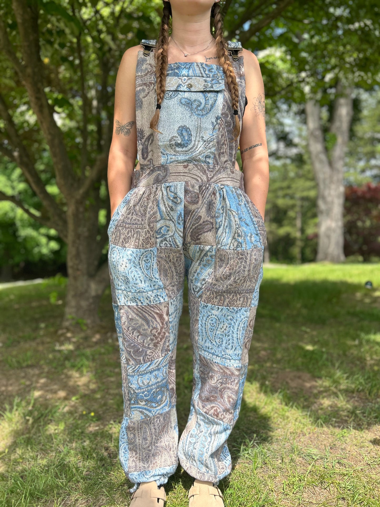 Patchwork Overalls