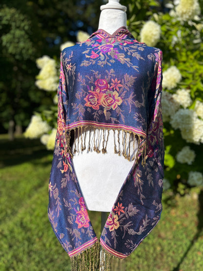 Cropped Pashmina Hoodie