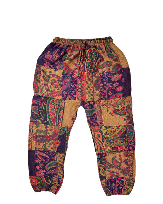 Patchwork Harem Pants