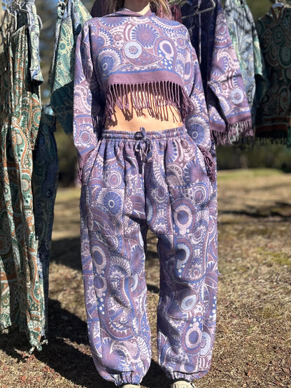 Patchwork Harem Pants