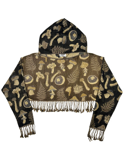 Cropped Pashmina Hoodie