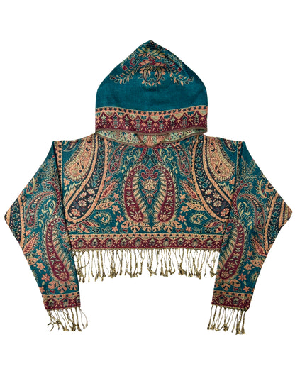 Cropped Pashmina Hoodie