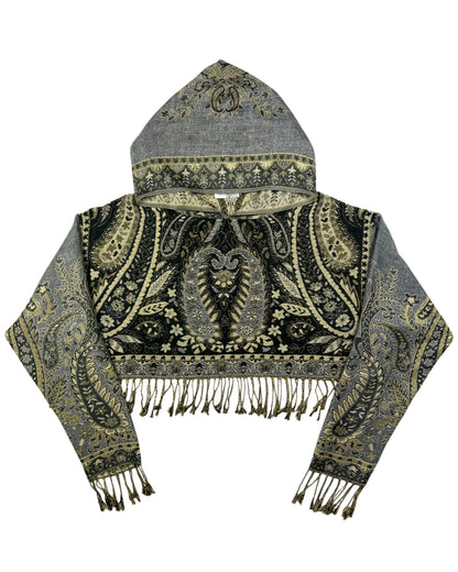 Cropped Pashmina Hoodie