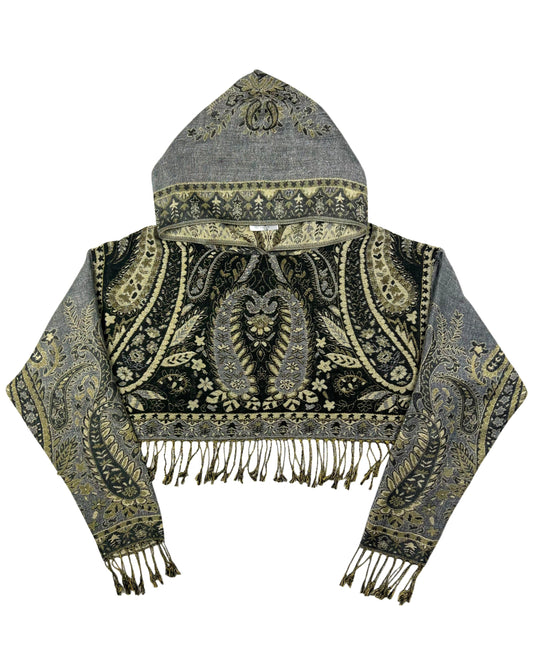 Cropped Pashmina Hoodie