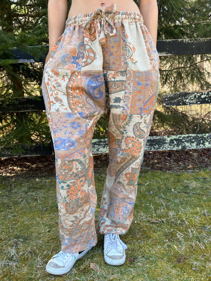 Patchwork Harem Pants