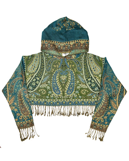 Cropped Pashmina Hoodie
