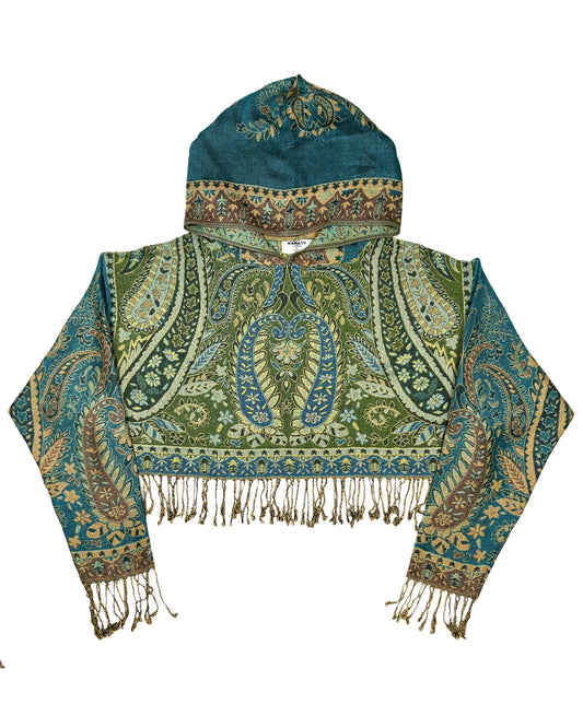 Cropped Pashmina Hoodie