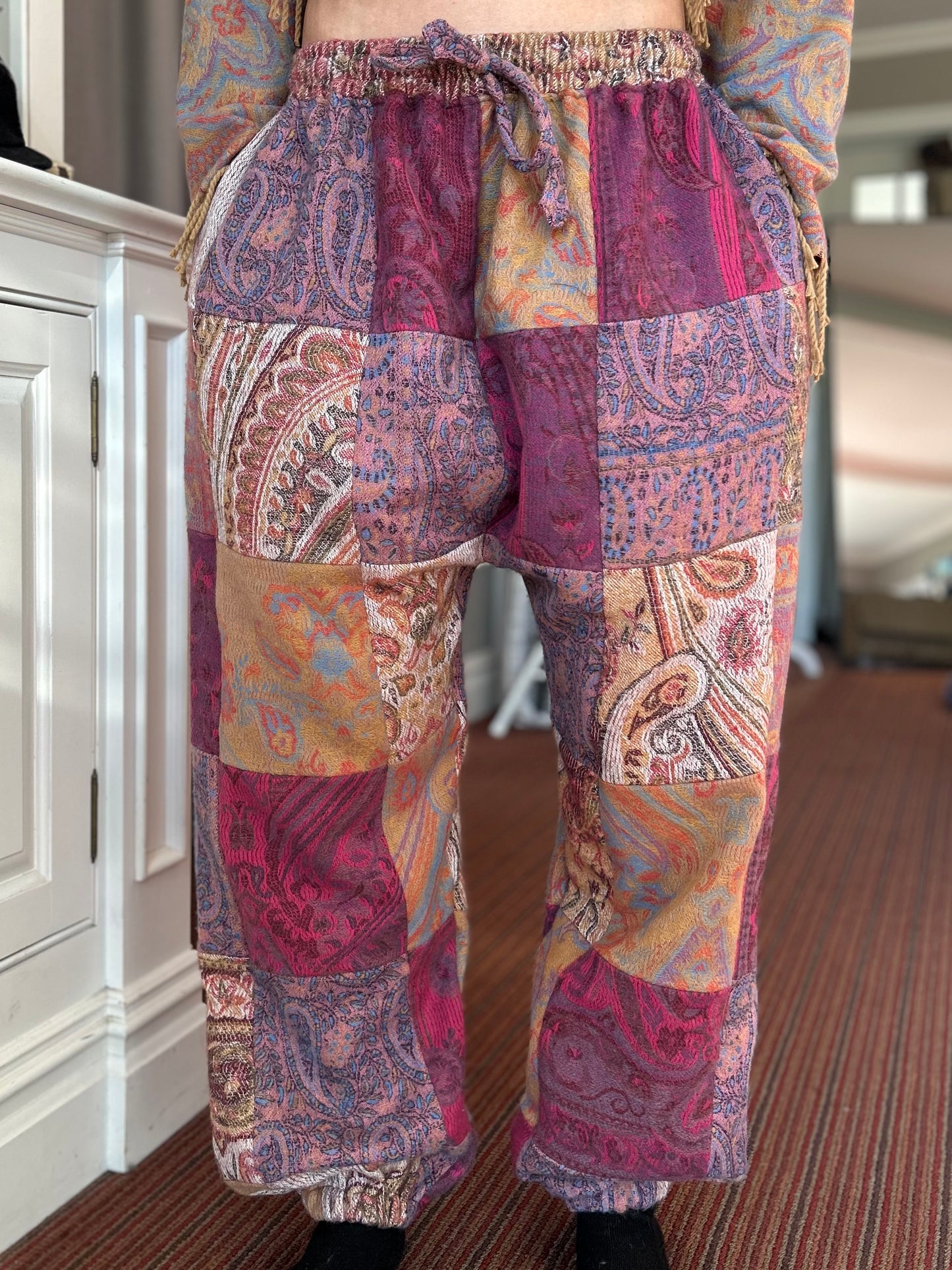 Patchwork Harem Pants