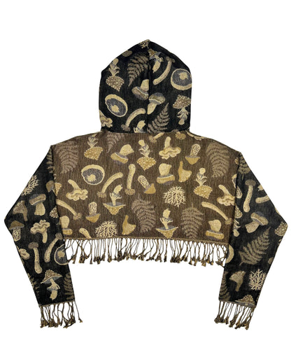 Cropped Pashmina Hoodie