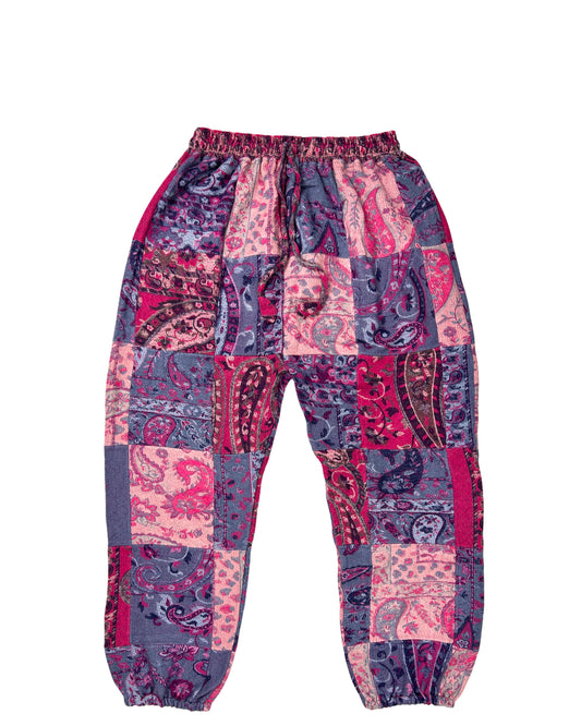 Patchwork Harem Pants