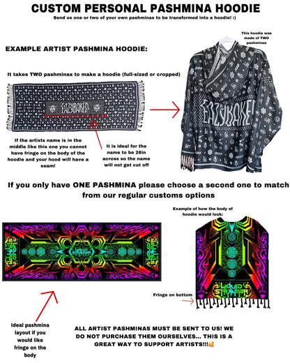 Custom Personal Pashmina Hoodie