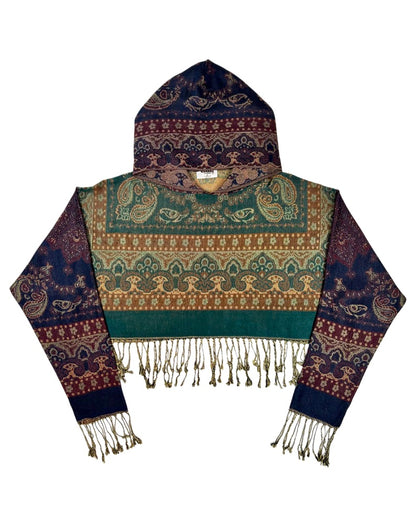 Cropped Pashmina Hoodie