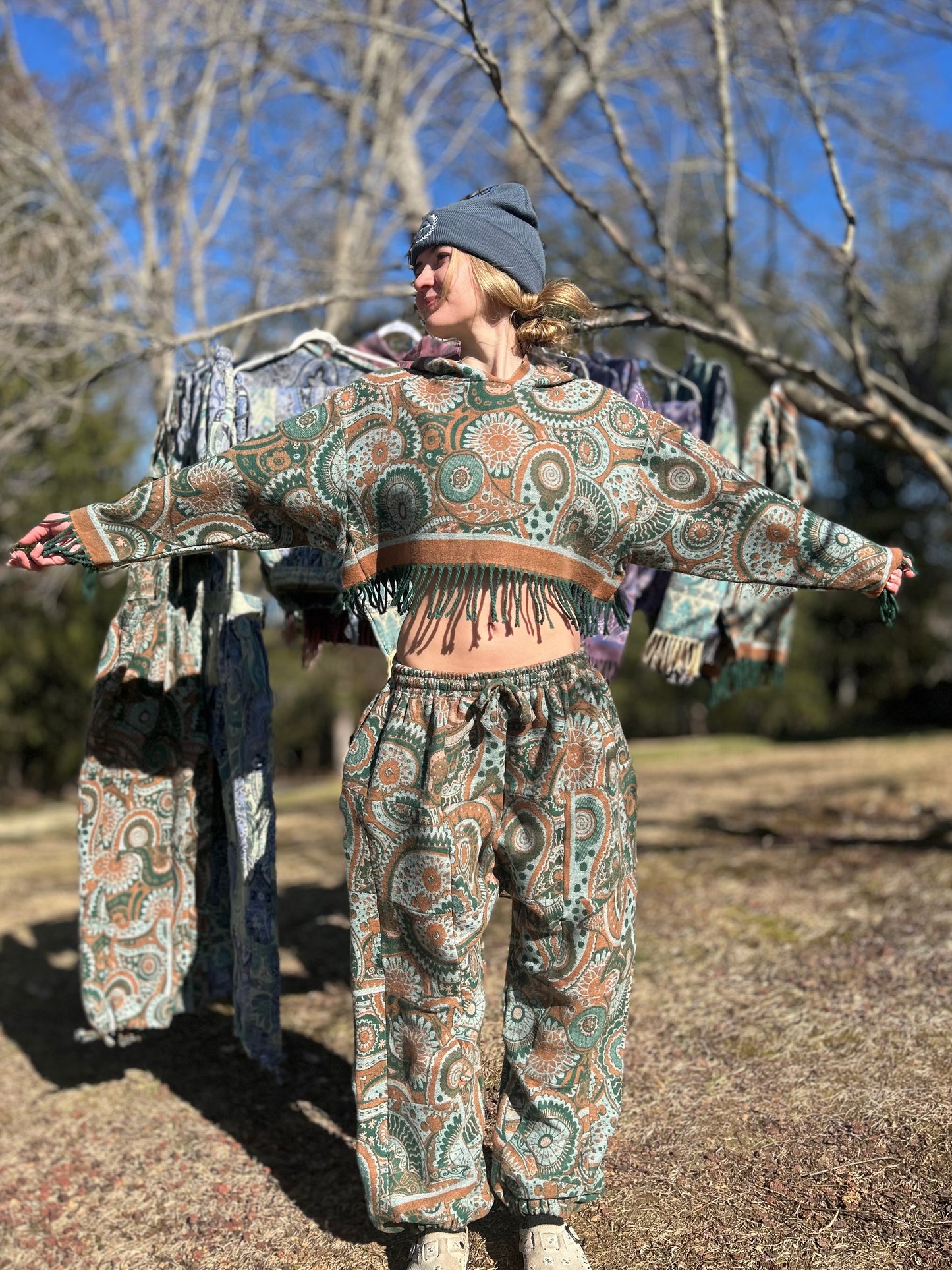 Patchwork Harem Pants
