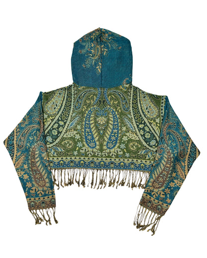 Cropped Pashmina Hoodie