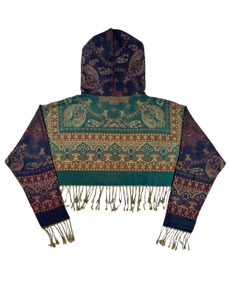 Cropped Pashmina Hoodie