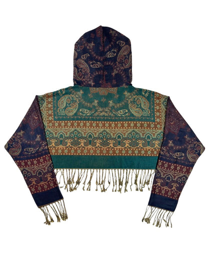 Cropped Pashmina Hoodie