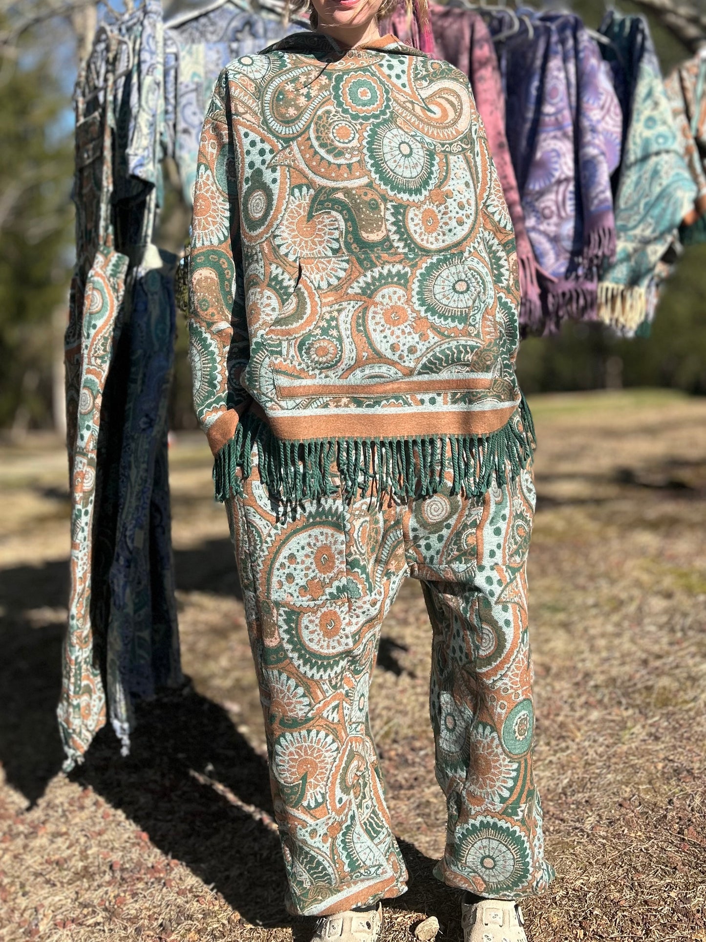 Patchwork Harem Pants