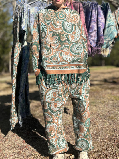 Patchwork Harem Pants