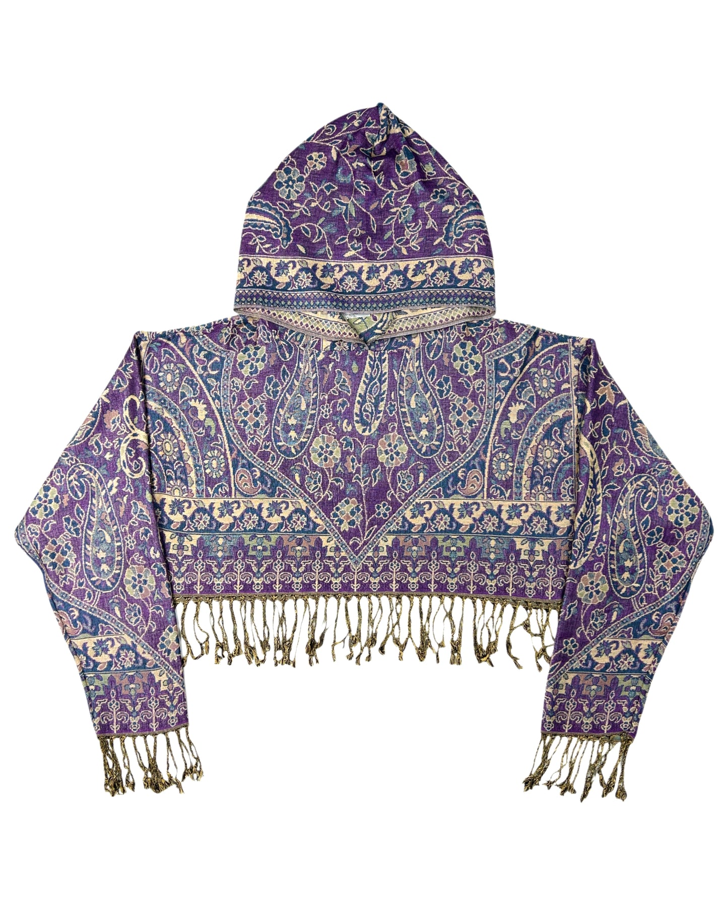 Cropped Pashmina Hoodie