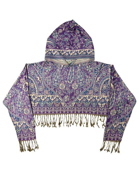 Cropped Pashmina Hoodie