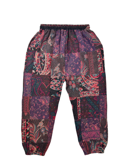 Patchwork Harem Pants