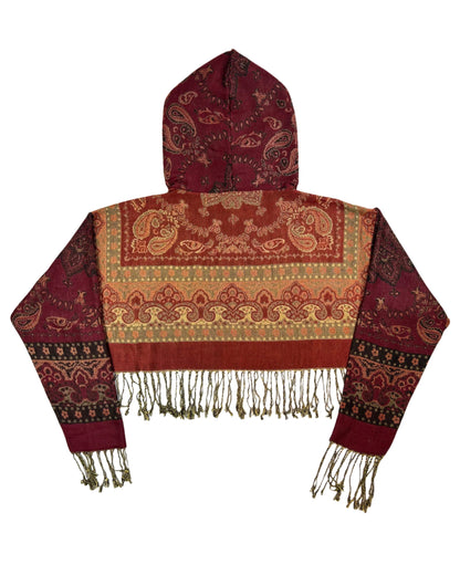 Cropped Pashmina Hoodie