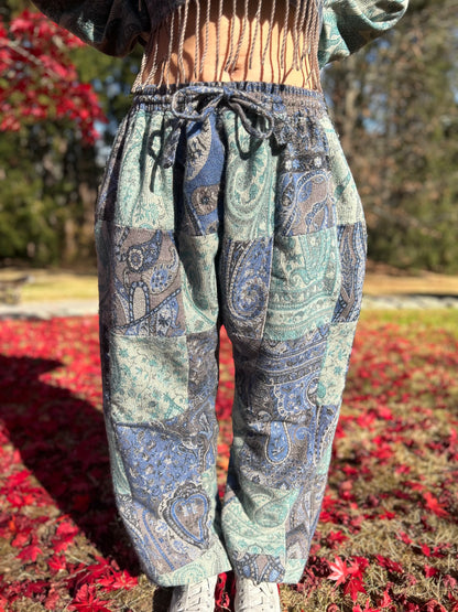 Patchwork Harem Pants