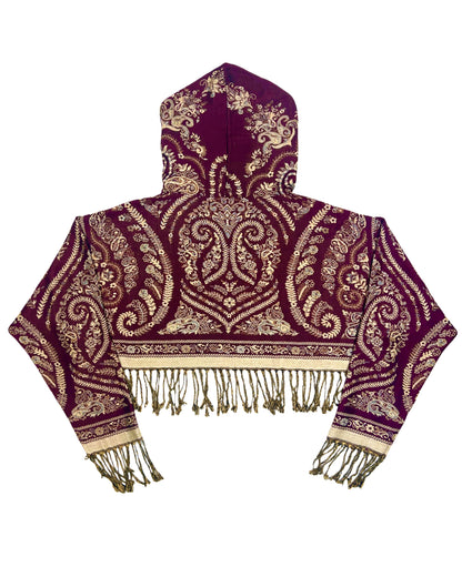 Cropped Pashmina Hoodie