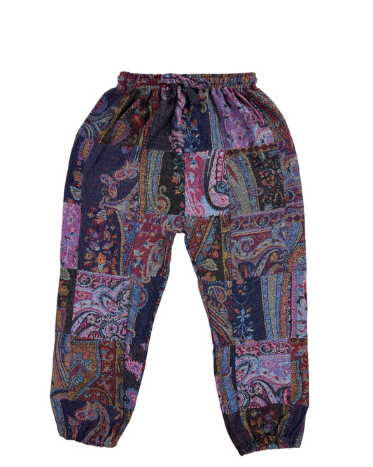 Patchwork Harem Pants