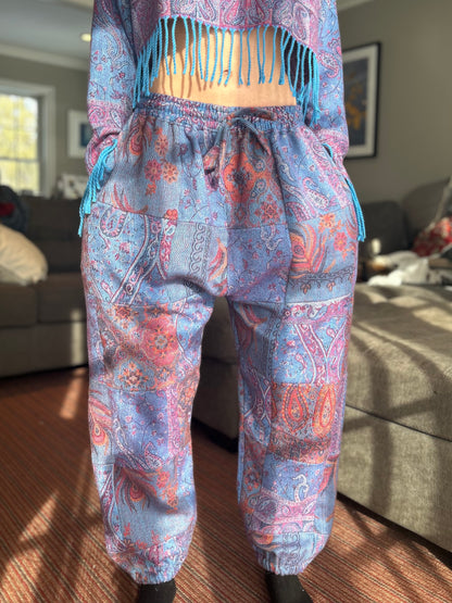Patchwork Harem Pants