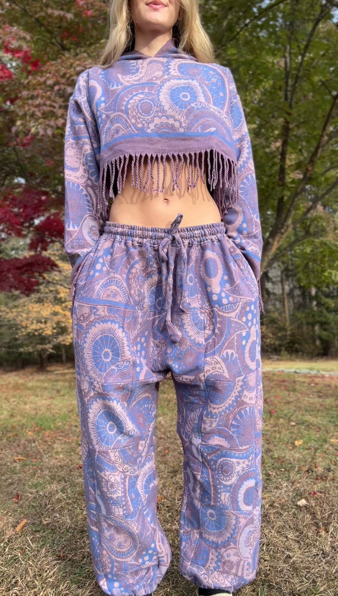Patchwork Harem Pants